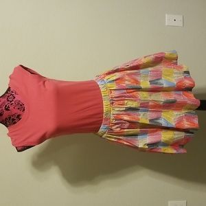 *3 FOR $18* Pink & Pattern Sleeveless Mini Dress